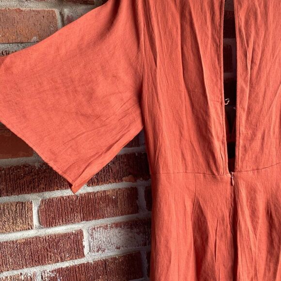 e.ssue Orange Dress Medium  - Picture 7 of 9